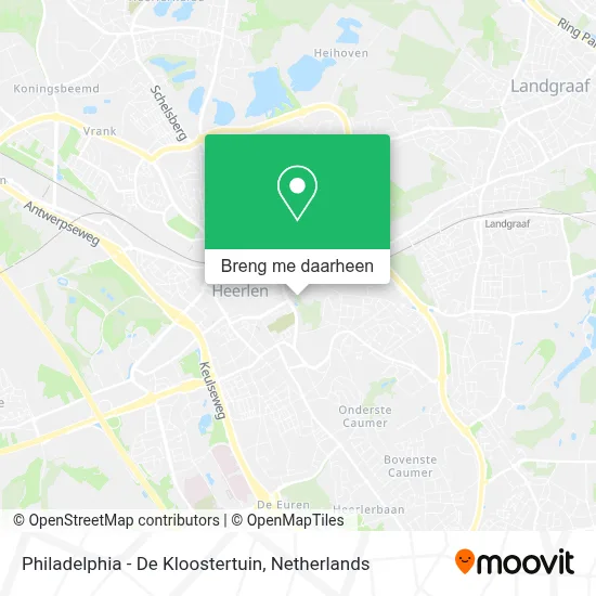 Philadelphia - De Kloostertuin kaart