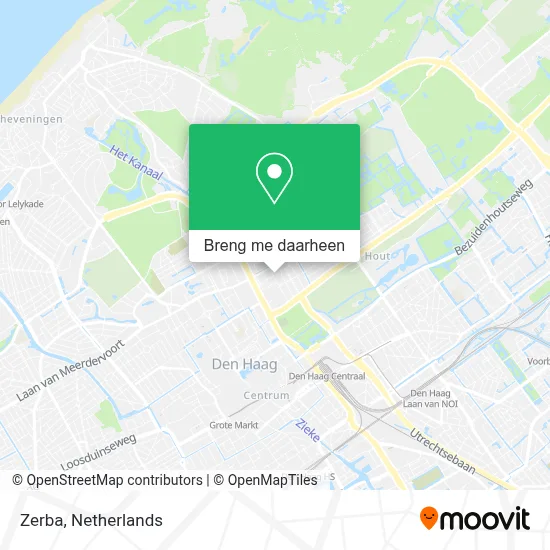 Zerba kaart