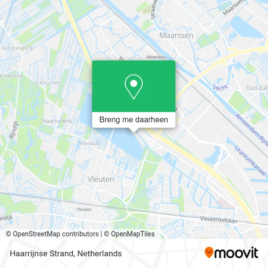 Haarrijnse Strand kaart