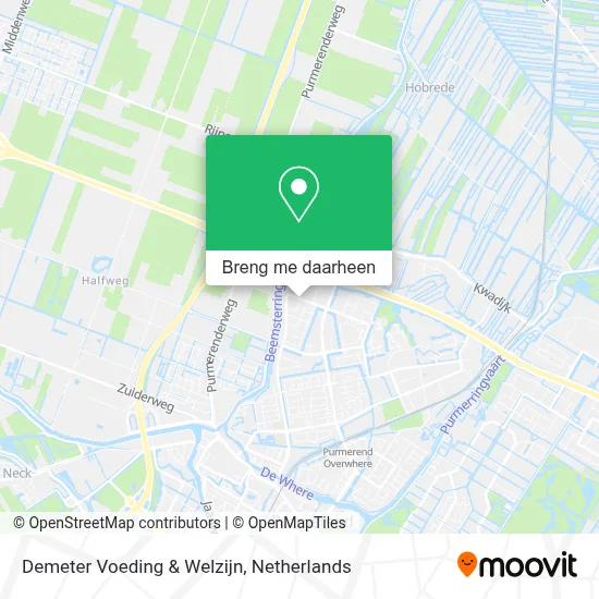 Demeter Voeding & Welzijn kaart