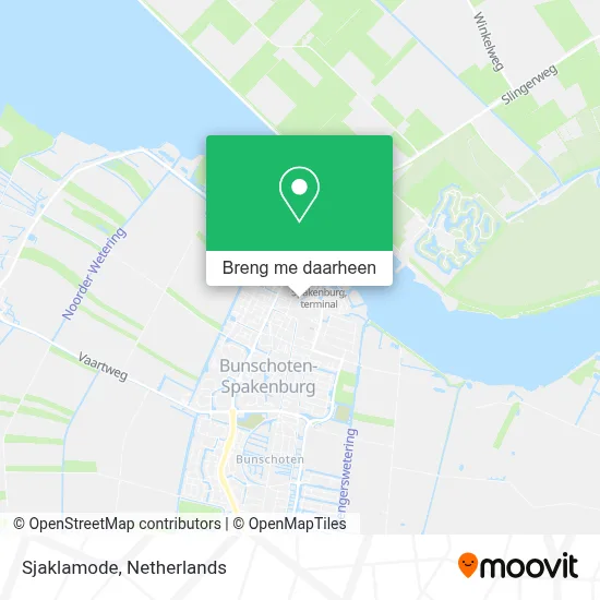 Sjaklamode kaart