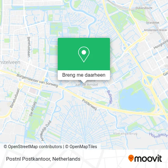 Postnl Postkantoor kaart