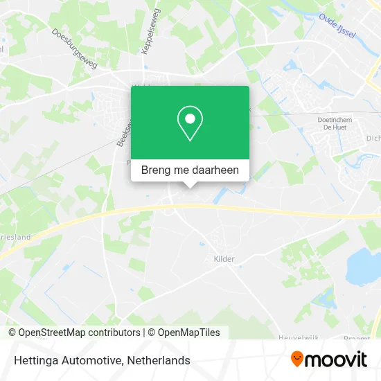 Hettinga Automotive kaart