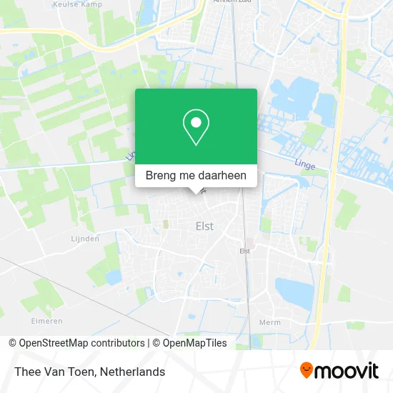 Thee Van Toen kaart