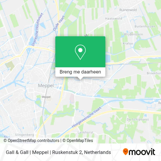 Gall & Gall | Meppel | Ruskenstuk 2 kaart