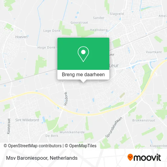 Msv Baroniespoor kaart