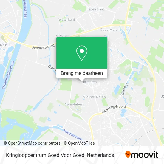 Kringloopcentrum Goed Voor Goed kaart