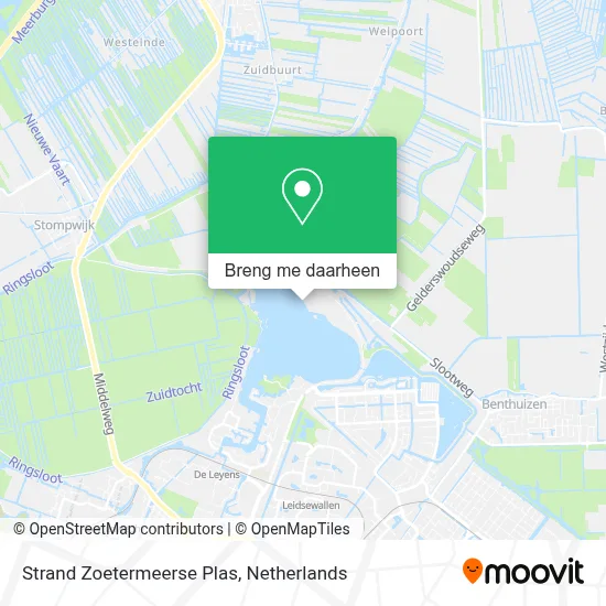 Strand Zoetermeerse Plas kaart