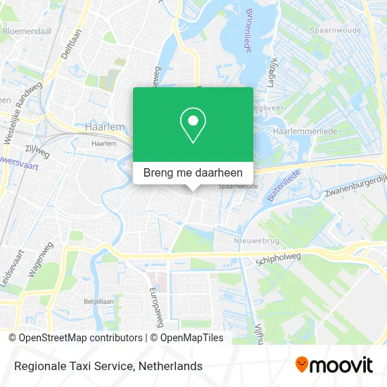 Regionale Taxi Service kaart