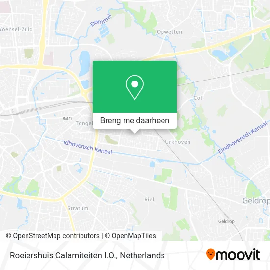 Roeiershuis Calamiteiten I.O. kaart