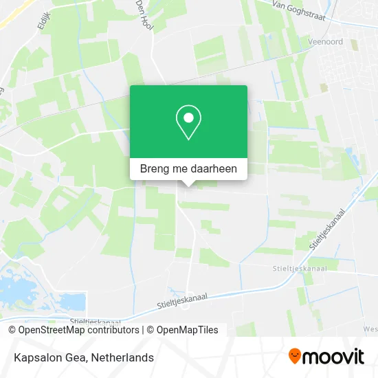 Kapsalon Gea kaart