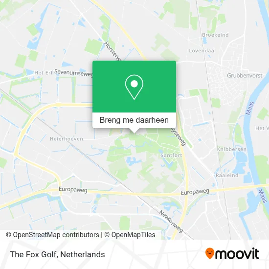 The Fox Golf kaart