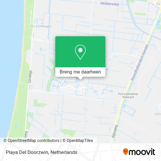 Playa Del Doorzwin kaart