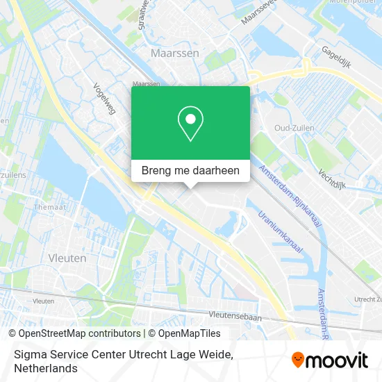 Sigma Service Center Utrecht Lage Weide kaart