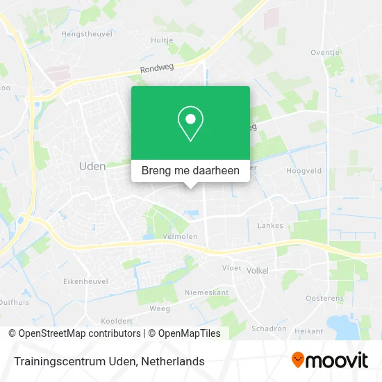 Trainingscentrum Uden kaart