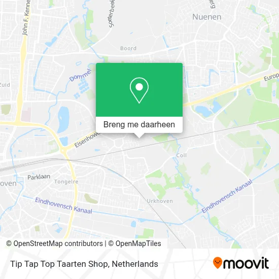 Tip Tap Top Taarten Shop kaart