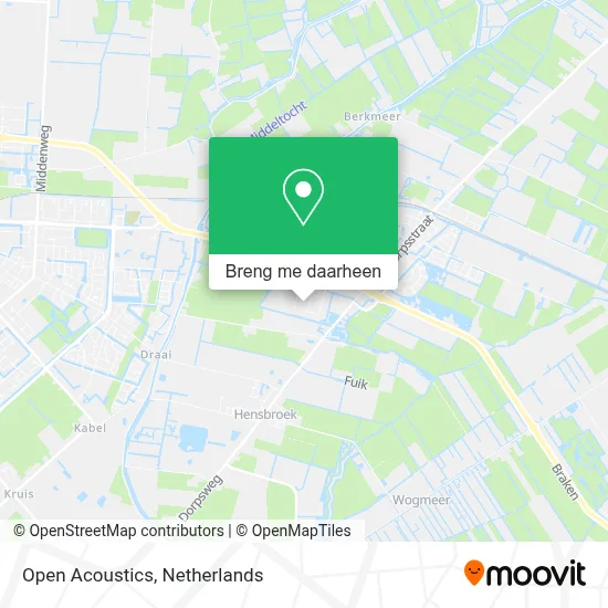 Open Acoustics kaart