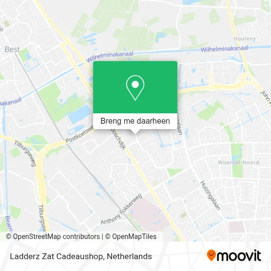 Ladderz Zat Cadeaushop kaart