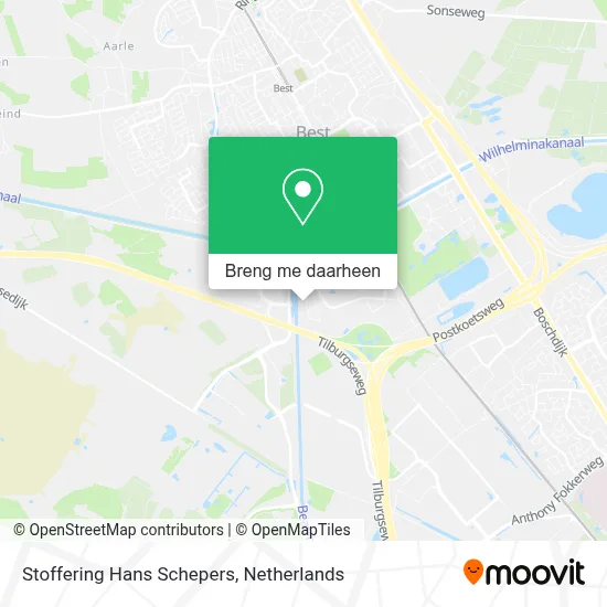 Stoffering Hans Schepers kaart