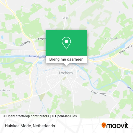 Huiskes Mode kaart