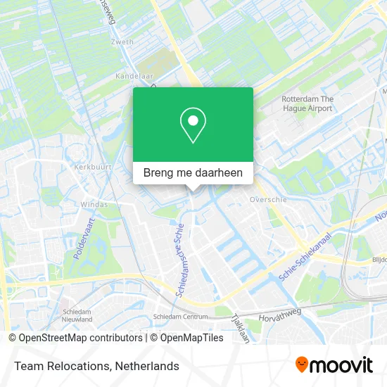 Team Relocations kaart