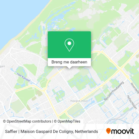 Saffier | Maison Gaspard De Coligny kaart