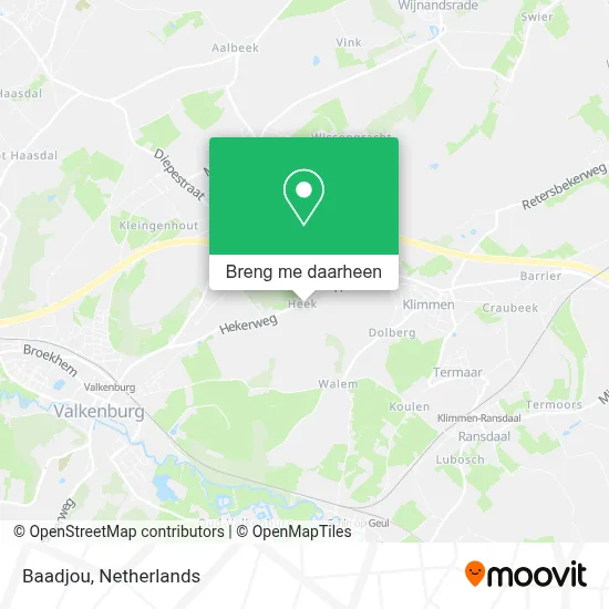Baadjou kaart