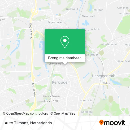 Auto Tilmans kaart