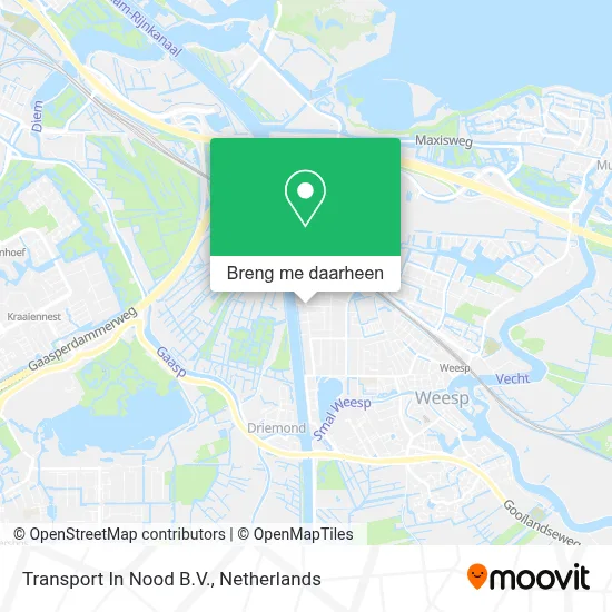 Transport In Nood B.V. kaart