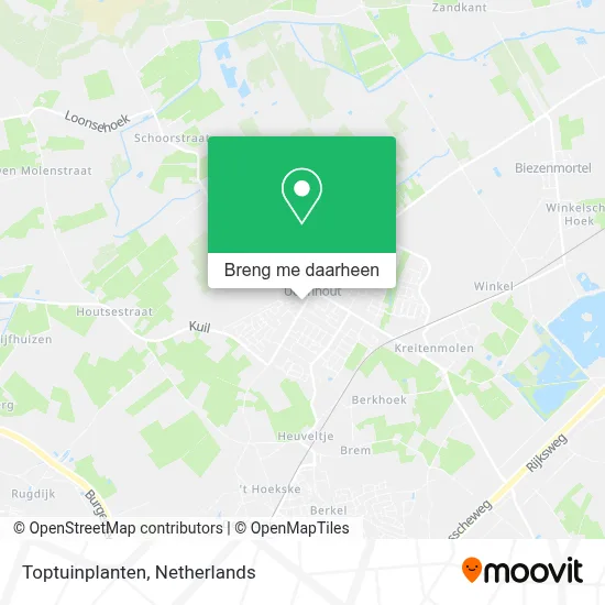 Toptuinplanten kaart
