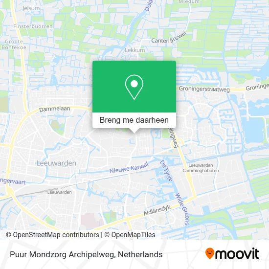Puur Mondzorg Archipelweg kaart