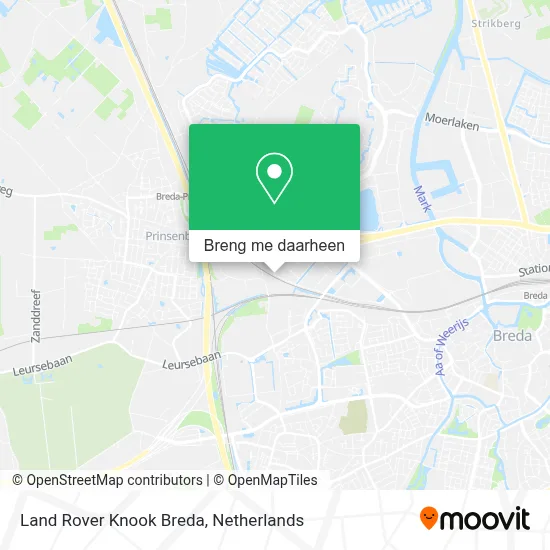 Land Rover Knook Breda kaart