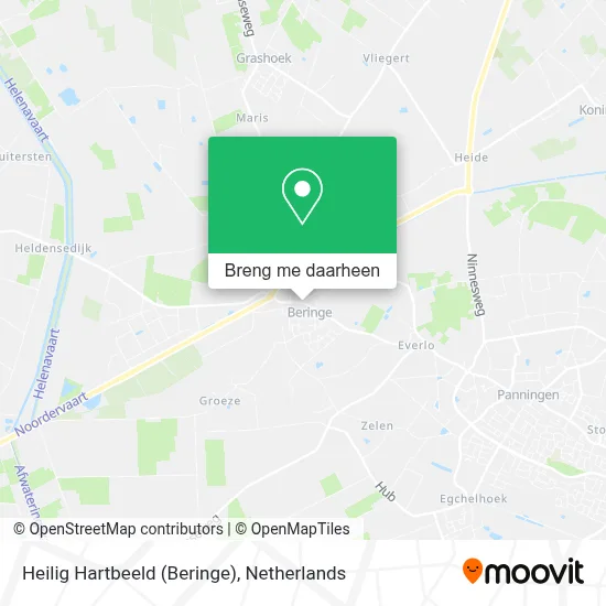 Heilig Hartbeeld (Beringe) kaart