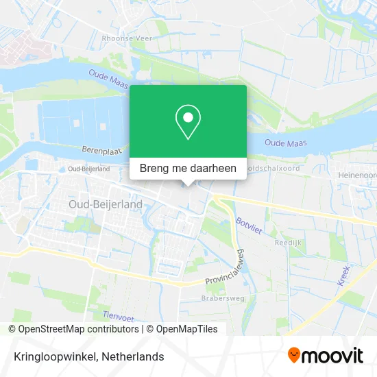 Kringloopwinkel kaart