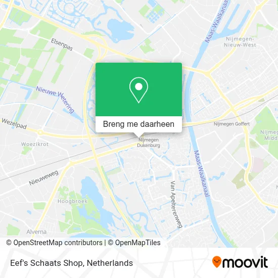 Eef's Schaats Shop kaart