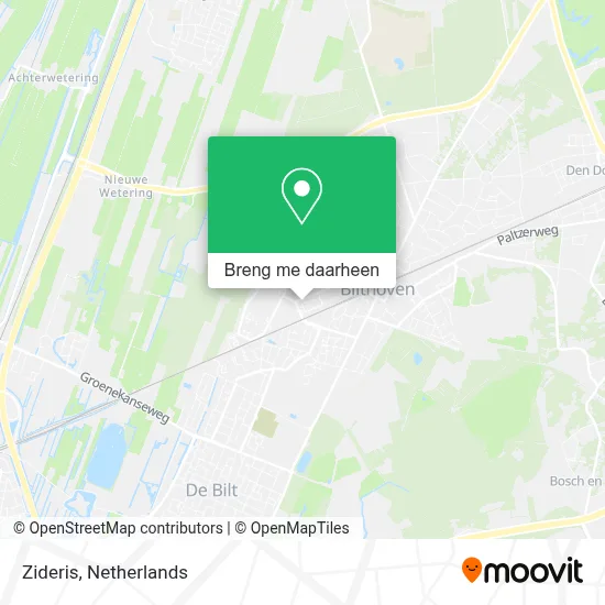 Zideris kaart