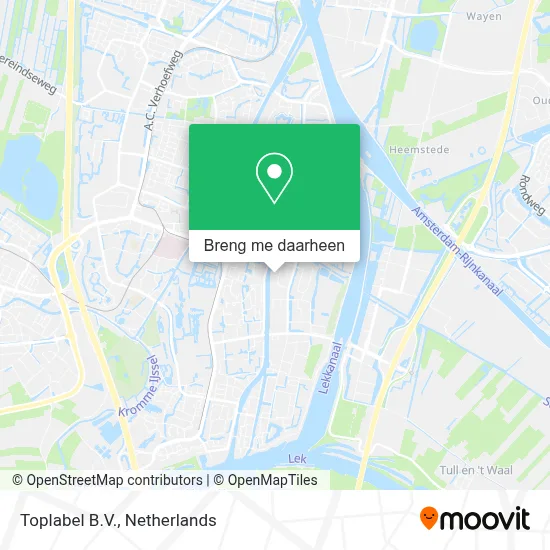Toplabel B.V. kaart