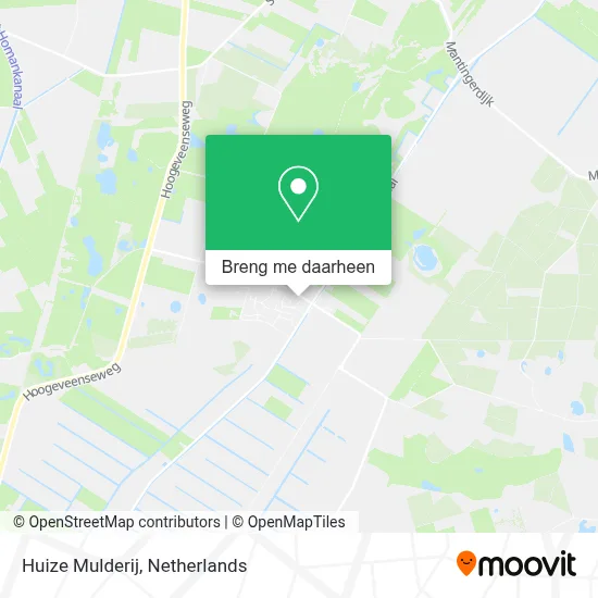 Huize Mulderij kaart