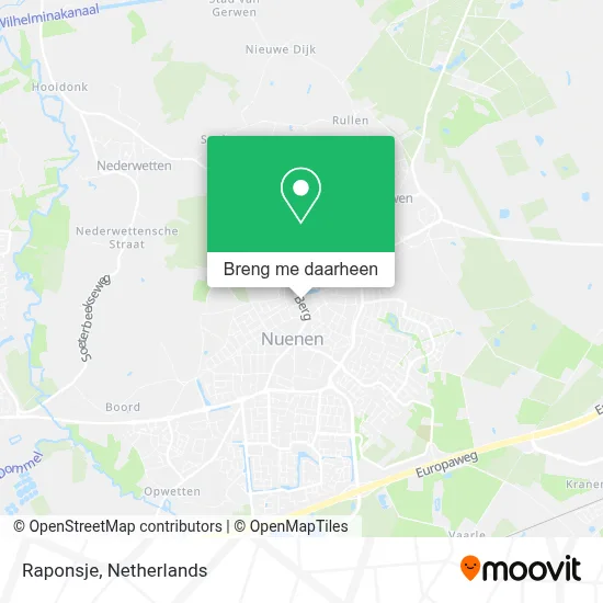 Raponsje kaart