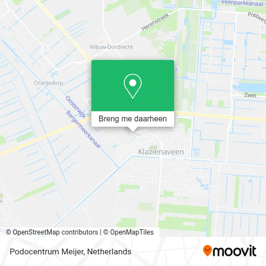 Podocentrum Meijer kaart