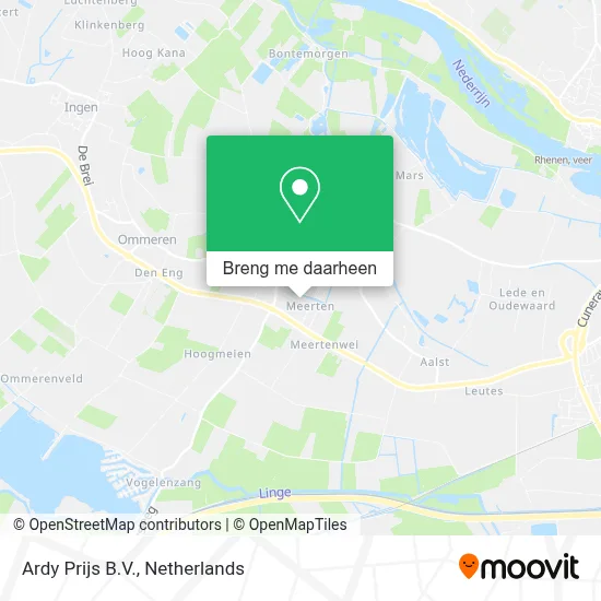 Ardy Prijs B.V. kaart