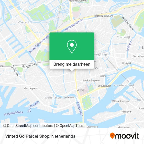 Vinted Go Parcel Shop kaart