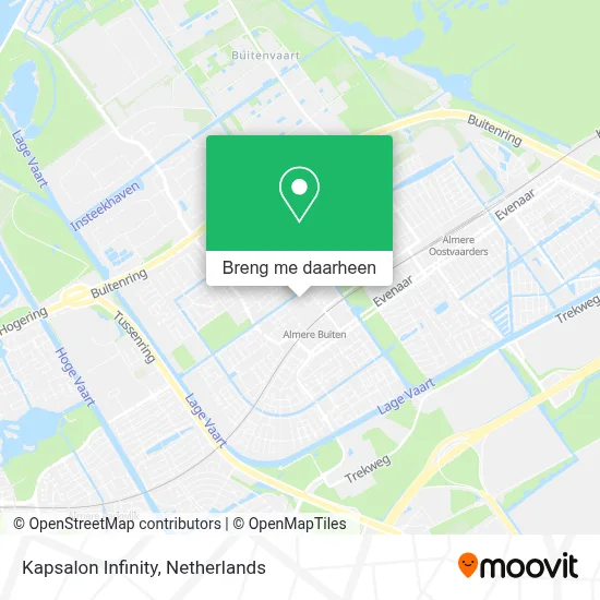 Kapsalon Infinity kaart