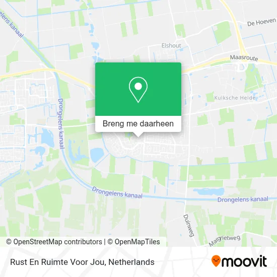 Rust En Ruimte Voor Jou kaart