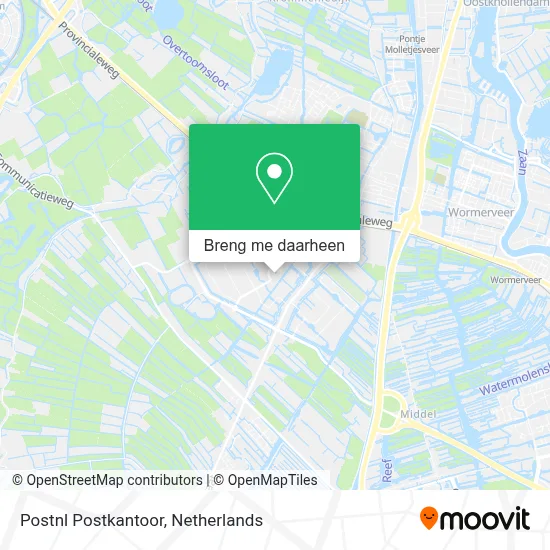 Postnl Postkantoor kaart