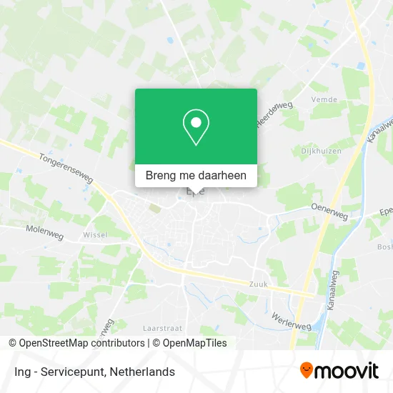 Ing - Servicepunt kaart