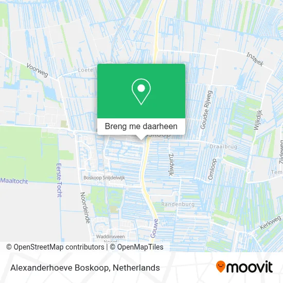 Alexanderhoeve Boskoop kaart