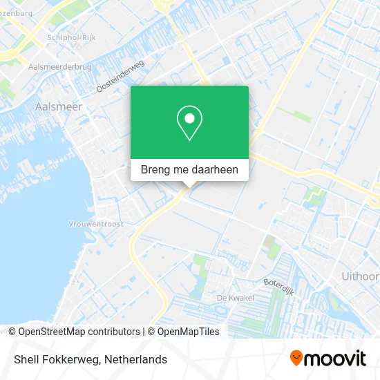 Shell Fokkerweg kaart