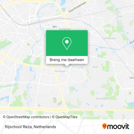 Rijschool Reza kaart