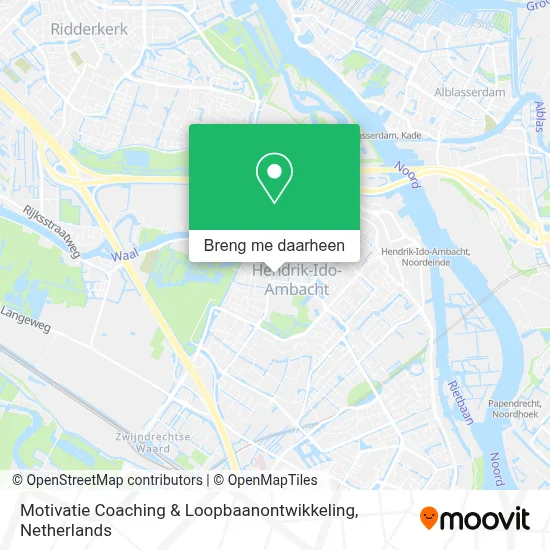 Motivatie Coaching & Loopbaanontwikkeling kaart